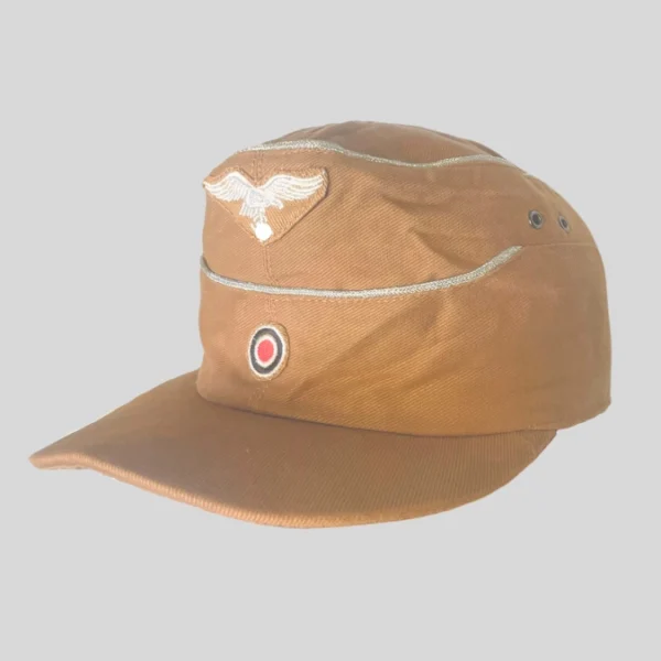 Casquette Officier Luftwaffe M41 – Reproduction Tropicale Afrika Korps WW2