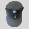 Casquette Panzer Élite 2 boutons Noire en Laine - Repro Premium