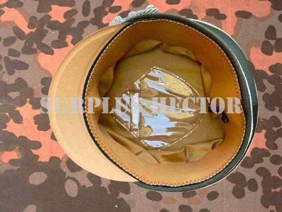 Visor Cap Casquette Officier Allemand WW2 Laine Feldgrau - Militaria WW2