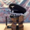 Visor Cap Casquette Allemande General SS Black - Militaria WW2