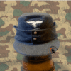 Casquette M43 Luftwaffe – Reproduction Historique "2 Boutons" – WW2 (Bleu Gris)