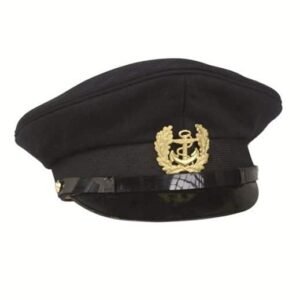 Visor Cap Casquette Marine Allemande Kriegsmarine - Bleu Capitaine