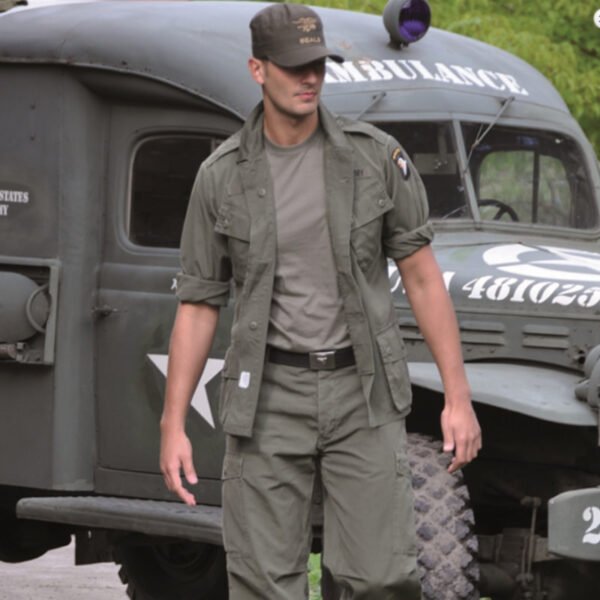 Veste Militaire US Vietnam M64 Jungle 1st Cavalry - Reproduction Premium